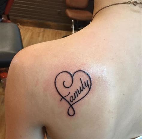 family heart tattoos